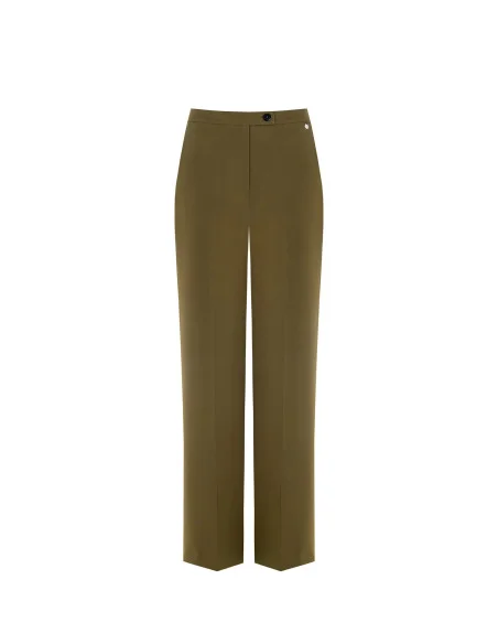 Bi-Stretch Fabric Palace Trousers With Elastic Back And Pockets Rinascimento