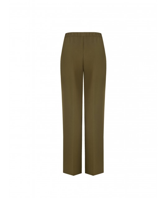 Bi-Stretch Fabric Palace Trousers With Elastic Back And Pockets Rinascimento