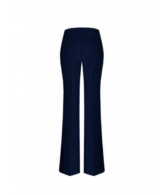 Pantaloni Palazzo In Tessuto Tecnico Con Zip Laterale Rinascimento