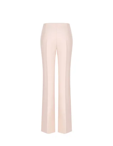 Pantaloni Palazzo In Tessuto Tecnico Con Zip Laterale Rinascimento