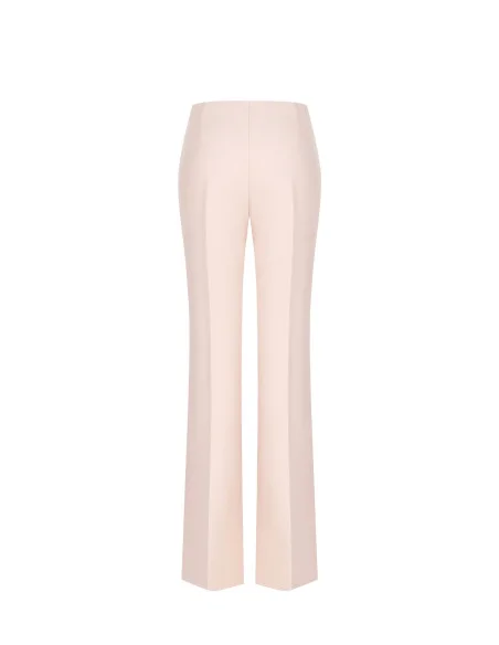 Pantaloni Palazzo In Tessuto Tecnico Con Zip Laterale Rinascimento