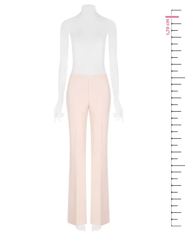 Technical fabric palazzo trousers with side zip Rinascimento