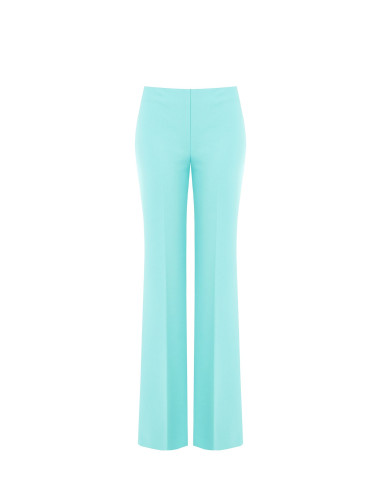 Pantaloni Palazzo In Scuba Crepe Senza Tasche Rinascimento