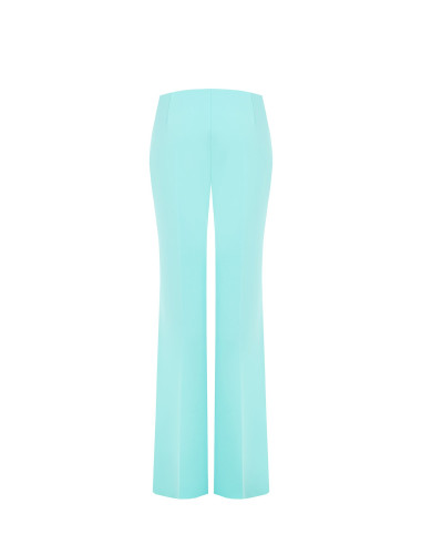 Pantaloni Palazzo In Scuba Crepe Senza Tasche Rinascimento