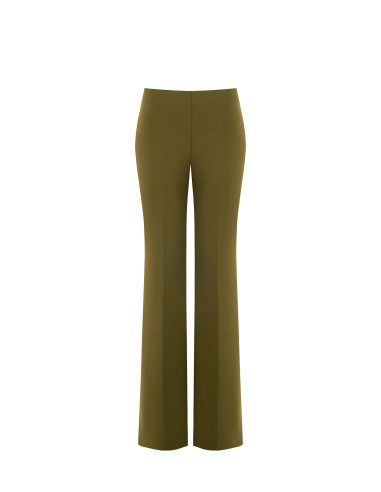 Pantaloni Palazzo In Scuba Crepe Senza Tasche Rinascimento