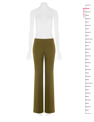 Pantaloni Palazzo In Scuba Crepe Senza Tasche Rinascimento