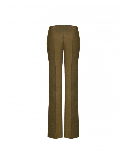 Pantalon Palace en coton mélangé avec fermeture éclair latérale Rinascimento