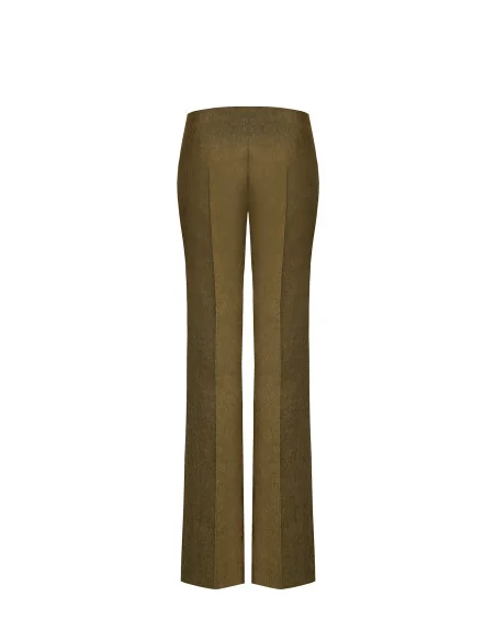 Pantalon Palace en coton mélangé avec fermeture éclair latérale Rinascimento