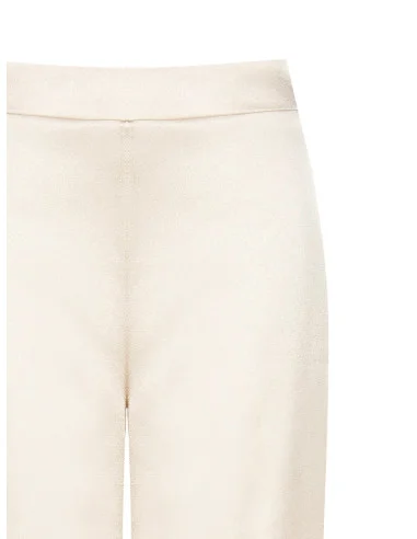 Pantaloni Palazzo In Raso Crepe Con Elastico Dietro Rinascimento