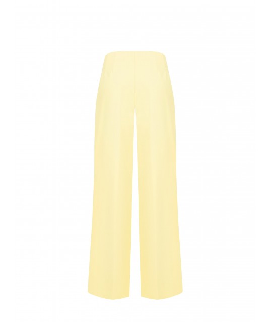 Palazzo Trousers In Poly-Viscose Fabric With Side Zip Rinascimento