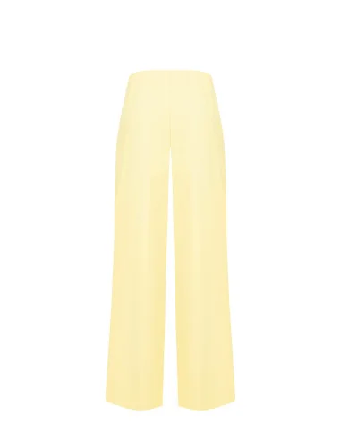 Palazzo Trousers In Poly-Viscose Fabric With Side Zip Rinascimento