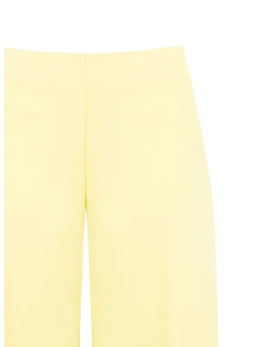 Pantalon palazzo en tissu poly-viscose avec fermeture éclair latérale Rinascimento
