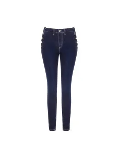 Skinny Jeans With Buttons On Hips Rinascimento