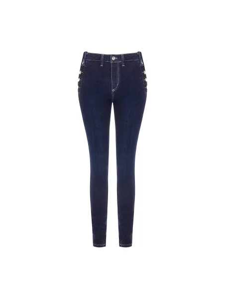 Jeans Skinny avec boutons sur les hanches Rinascimento