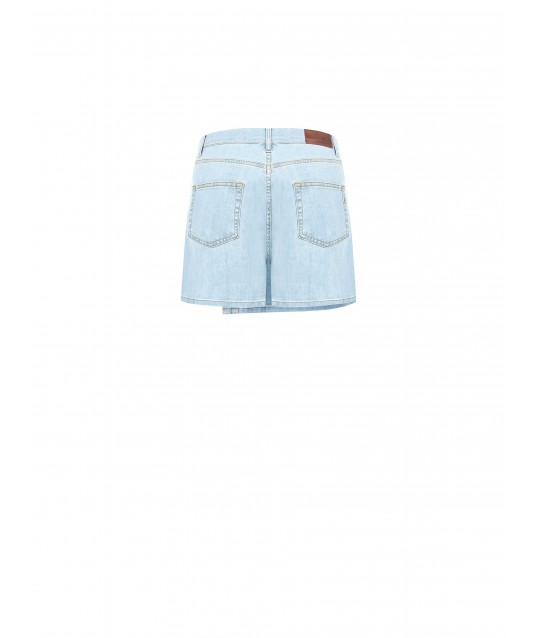 Rinascimento Wallet Denim Short Skirt