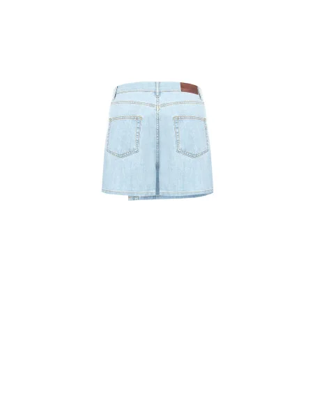 Rinascimento Wallet Denim Short Skirt