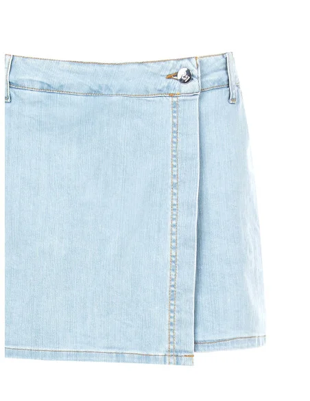 Rinascimento Wallet Denim Short Skirt