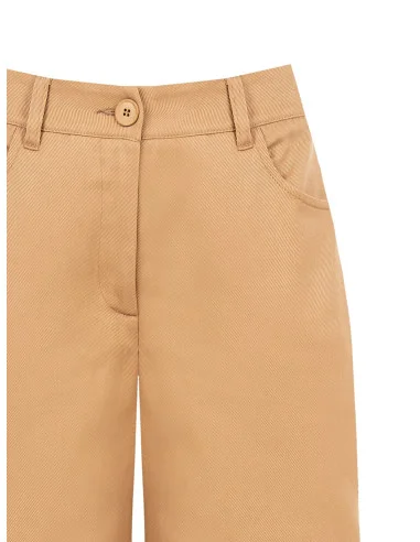 Pantalon ample en denim avec élastique au dos Rinascimento