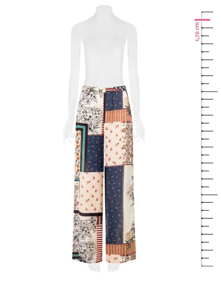 Satin Palace Trousers With Pockets Rinascimento