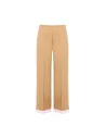 Polyviscose Palace Pantalon avec empiècement rayé et poches Rinascimento
