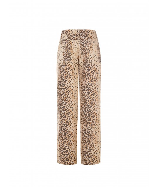 Straight Spotted Cotton Rinascimento Trousers