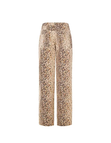 Pantalon droit en coton à pois Rinascimento
