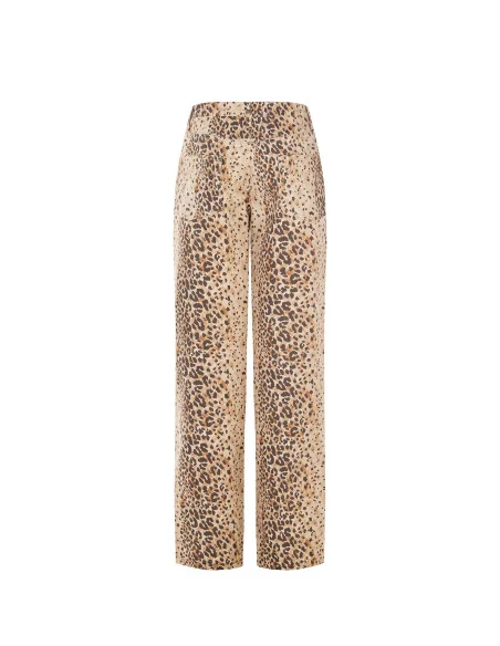 Pantaloni Dritti Maculati In Cotone Rinascimento