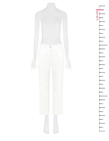 Rinascimento Stretch Fabric Cropped Trousers