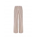 Pantalon de satin rayé avec cordon de serrage et poches Rinascimento