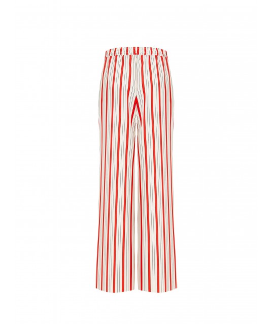 Pantaloni Palazzo A Righe Con Elastico Dietro E Tasche Rinascimento