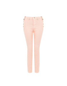 Pantaloni Denim Skinny Con Bottoni Sui Fianchi Rinascimento 2