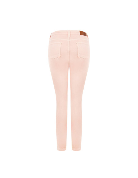 Pantaloni Denim Skinny Con Bottoni Sui Fianchi Rinascimento