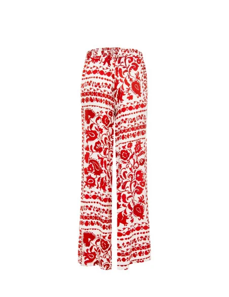 Viscose Palace Trousers With Drawstring Rinascimento