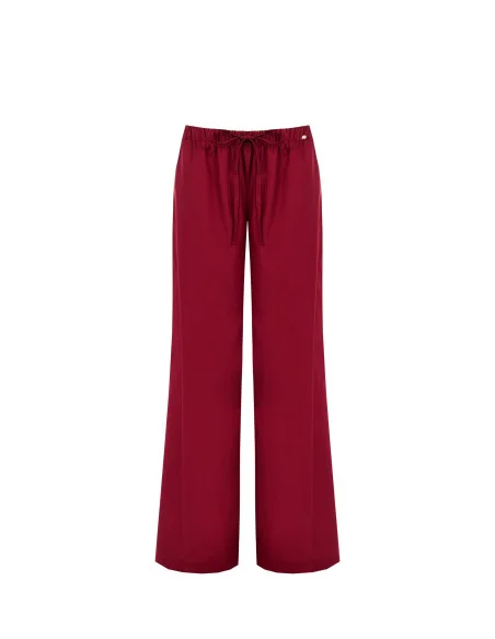 Pantaloni Larghi In Cotone Con Coulisse In Vita Rinascimento