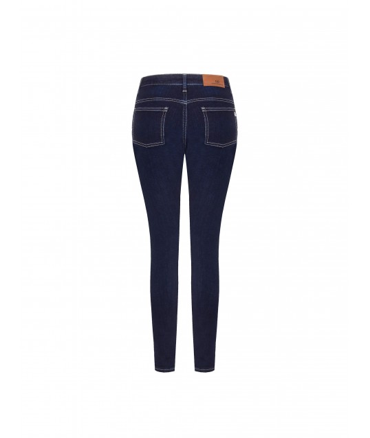 Jeans Skinny Con Bottoni Sui Fianchi Rinascimento