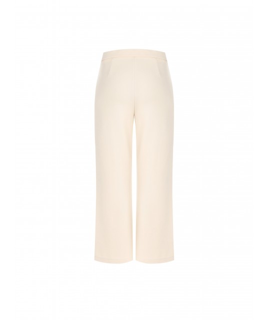 Pantalon court Palace en crêpe scuba avec ceinture élastiquée Rinascimento