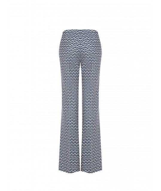 Rinascimento Printed Crepe Scuba Palace Trousers