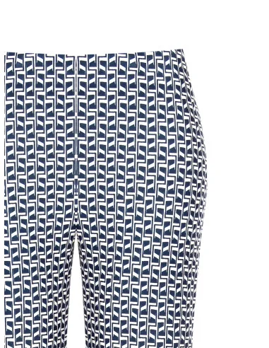 Rinascimento Pantalon en crêpe imprimé Scuba Palace
