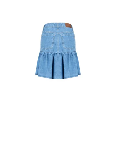 Rinascimento - Jupe à volants en denim stretch