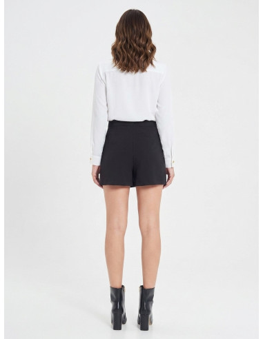 Bistretch Fabric Miniskirt With Rhinestone Bowknot Rinascimento