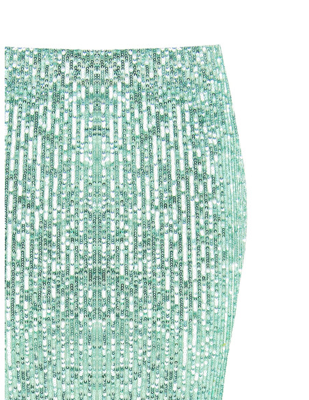 Gonna A Tubino Ricoperta Di Paillettes Rinascimento