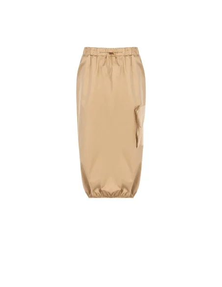 Cotton Mix Longuette With Maxi Pocket With Zip Closure Rinascimento