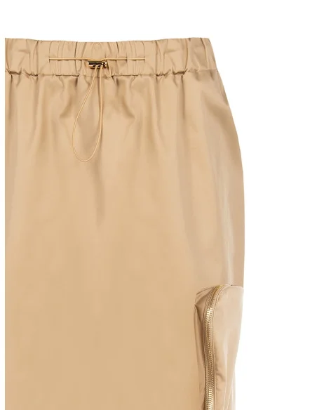 Longuette en coton mélangé avec pochette Maxi avec fermeture éclair Rinascimento