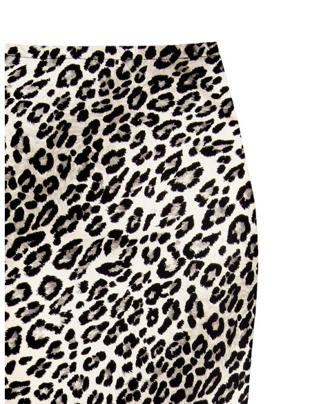 Long Viscose Sheath Skirt With Elastic Waistband Rinascimento