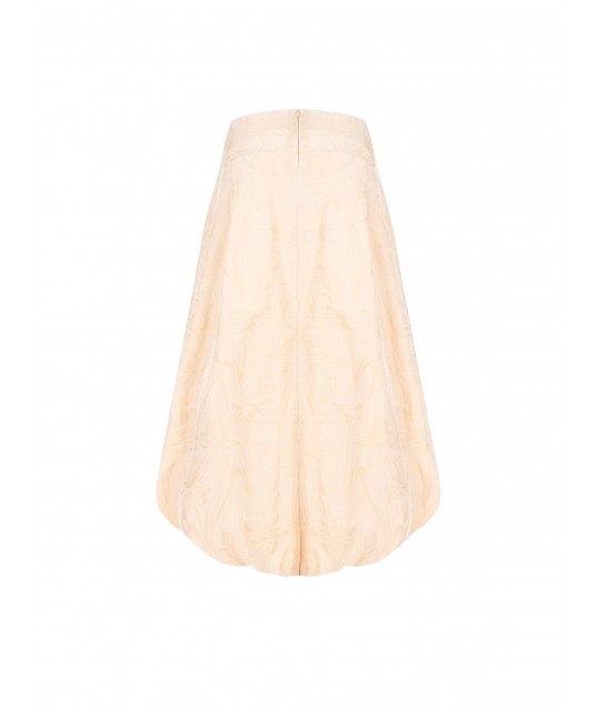 Rinascimento Jacquard Satin Balloon Long Skirt