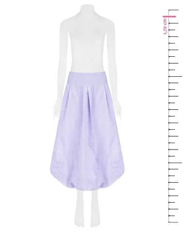 Rinascimento Jacquard Satin Balloon Long Skirt