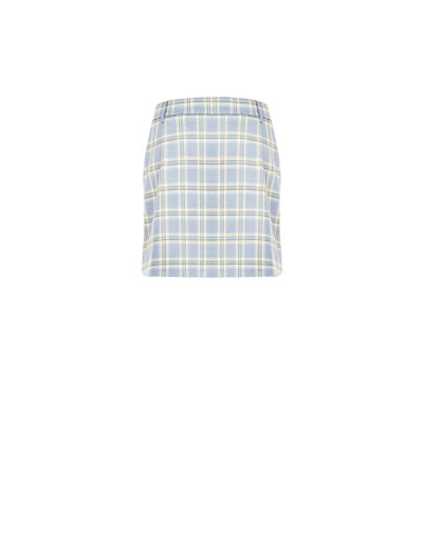 Pleated Polyviscose Plaid Skirt Rinascimento