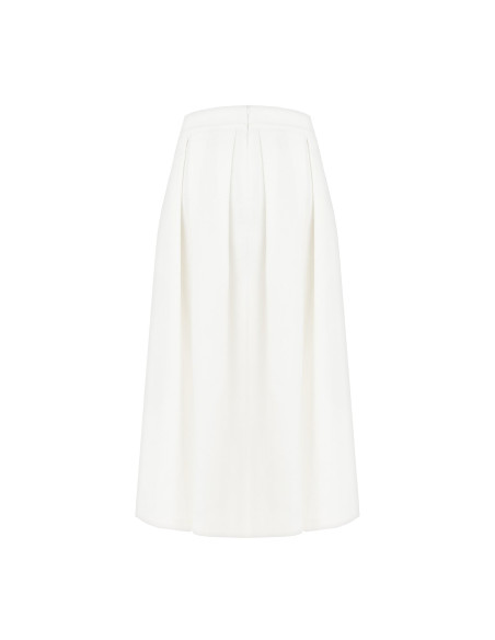 Jupe midi plissée en denim Rinascimento