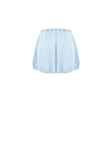 Minijupe ballon en denim avec poches Rinascimento