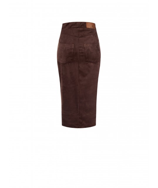 Faux Dainetto Longuette With Front Slit Rinascimento